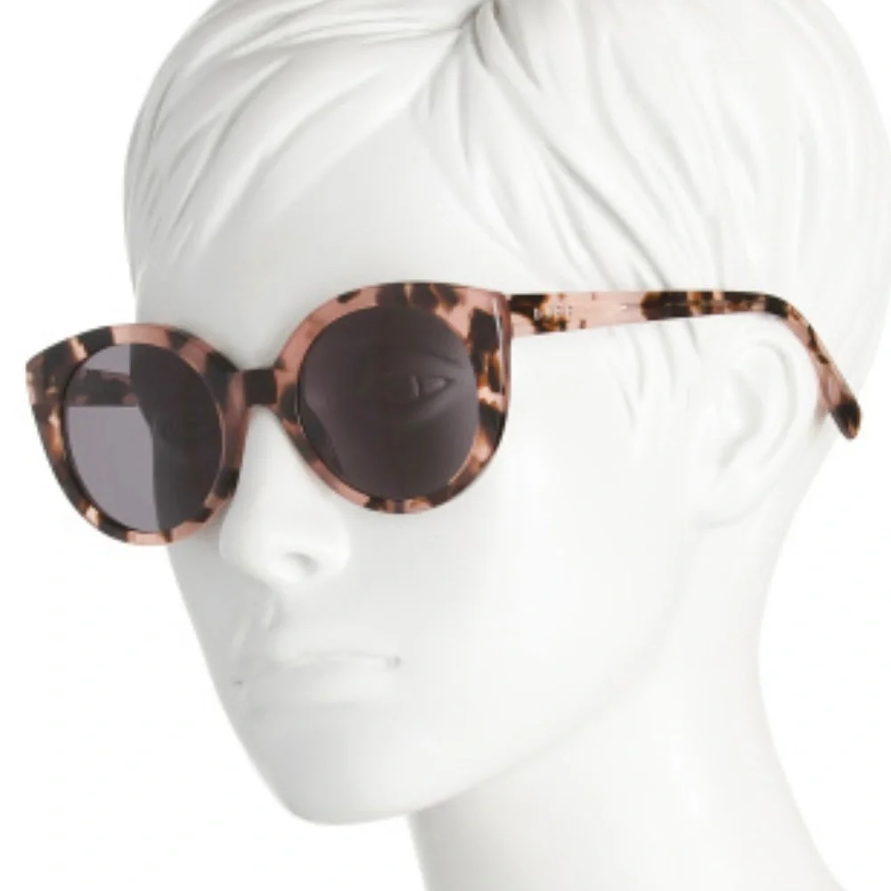 DIFF Emmy Sunglasses Himalayan Tortoise Frames Smoke Grey Lenses